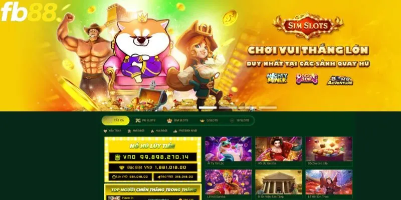 Giới thiệu về sảnh nổ hũ FB88