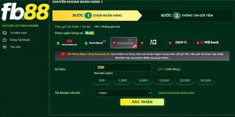 Thương hiệu hỗ trợ nạp tiền với nhiều hình thức tiện lợi