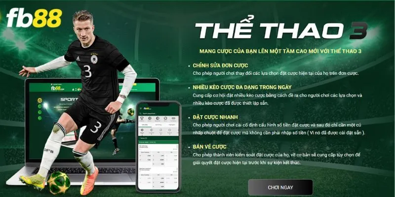 Tổng quan về sảnh thể thao FB88