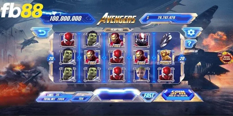 Nổ hũ Avengers là game slot được đánh giá rất hấp dẫn hiện nay